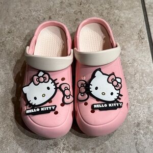 Hello Kitty Pink and White Kids Clogs